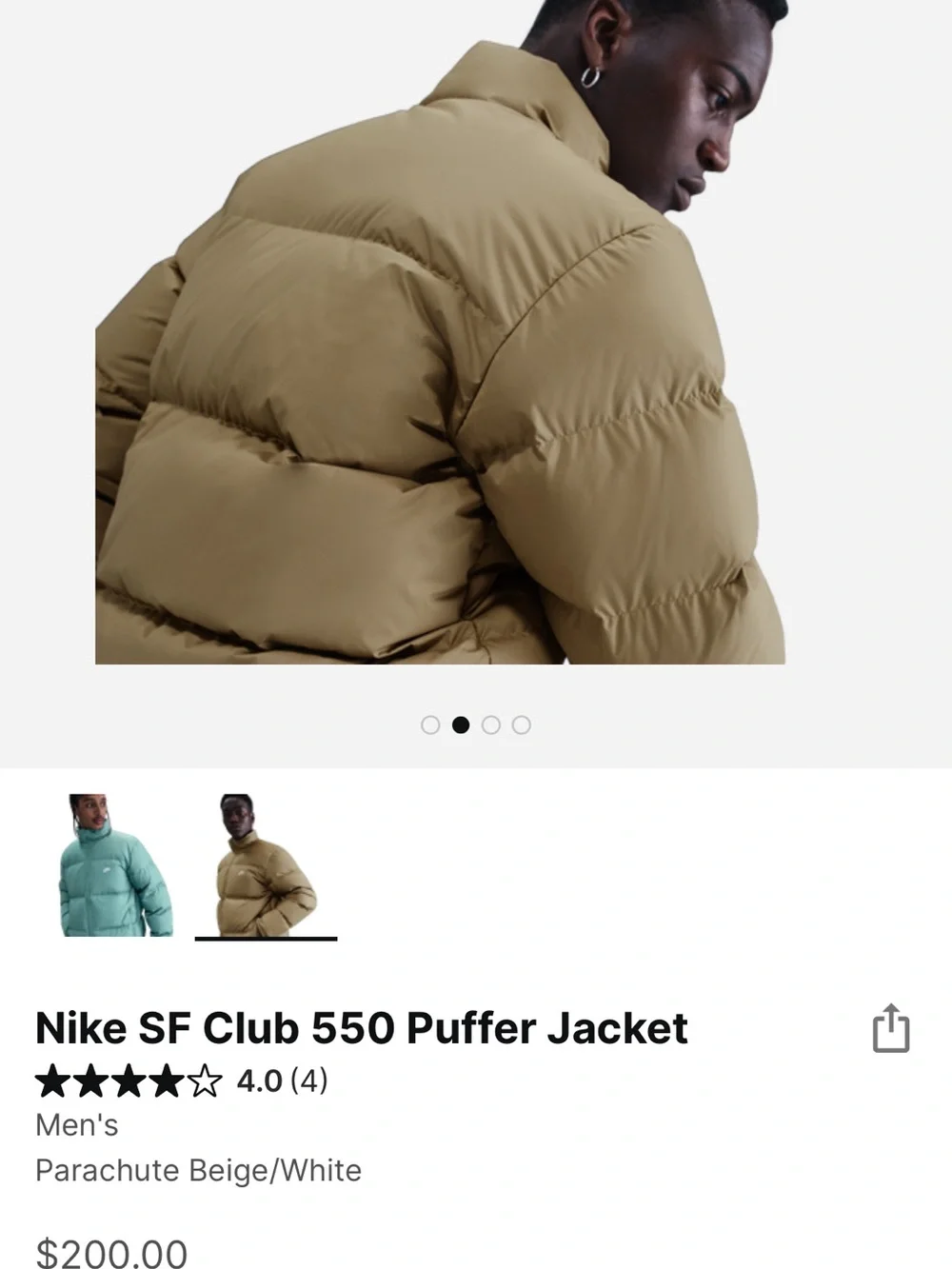 Nike Puffer Jacket - Parachute Beige